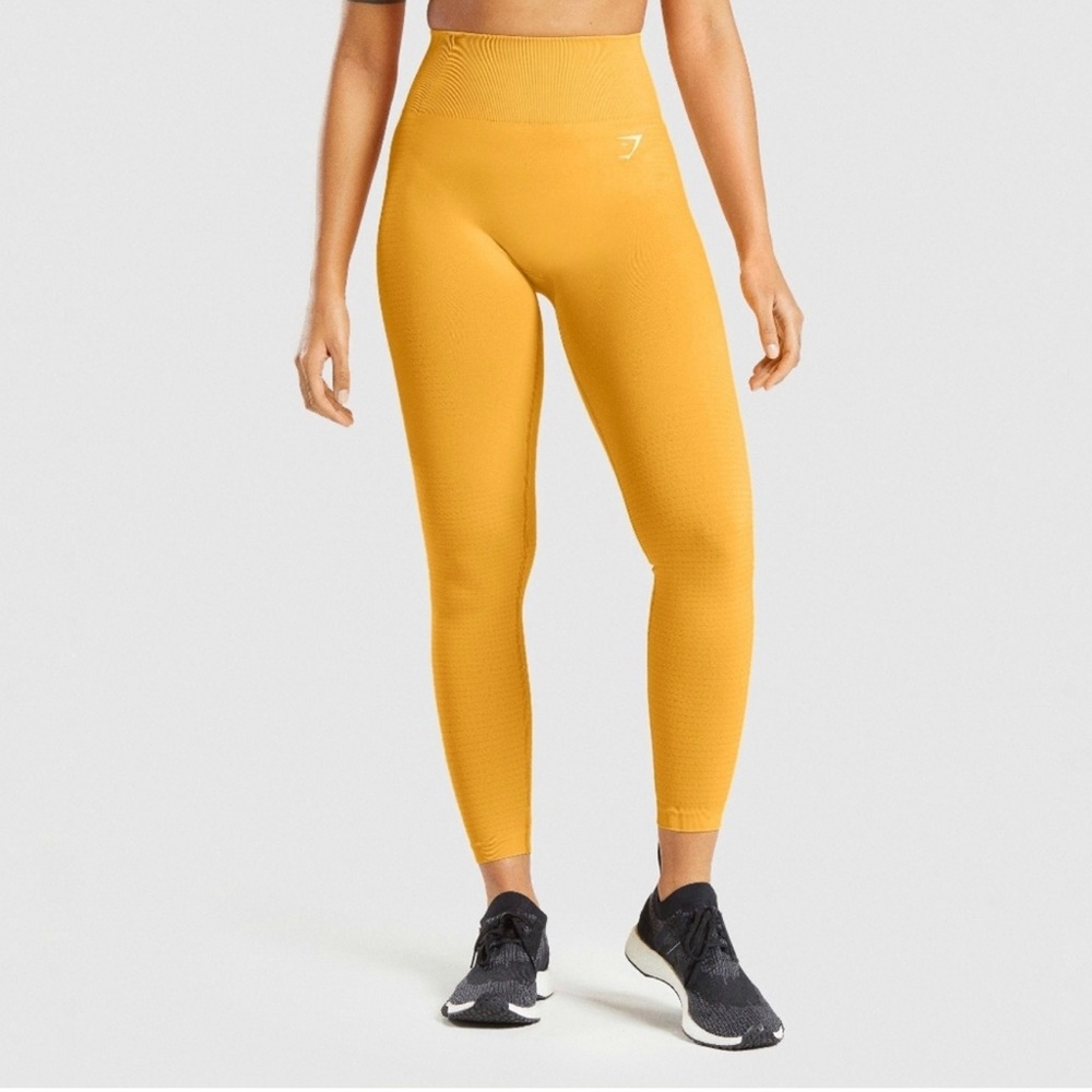 Gymshark Vital Seamless 2.0 Leggings - Yellow Marl